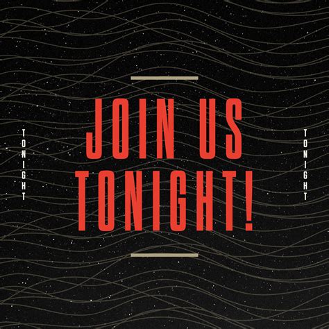 Join me tonight at .